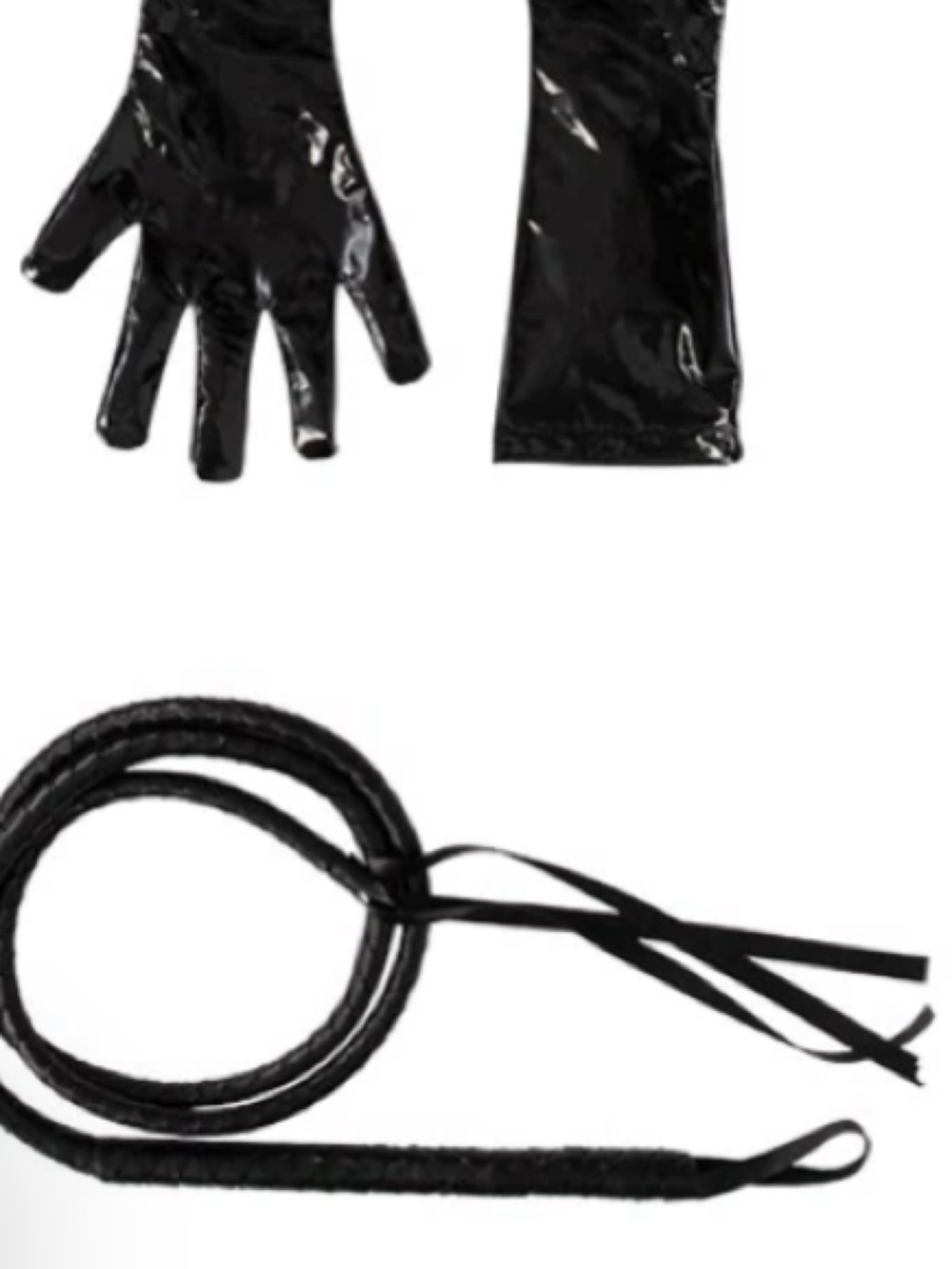 CATWOMAN Black Glossy Latex Zip-Detail Catsuit - Picture 6 of 11